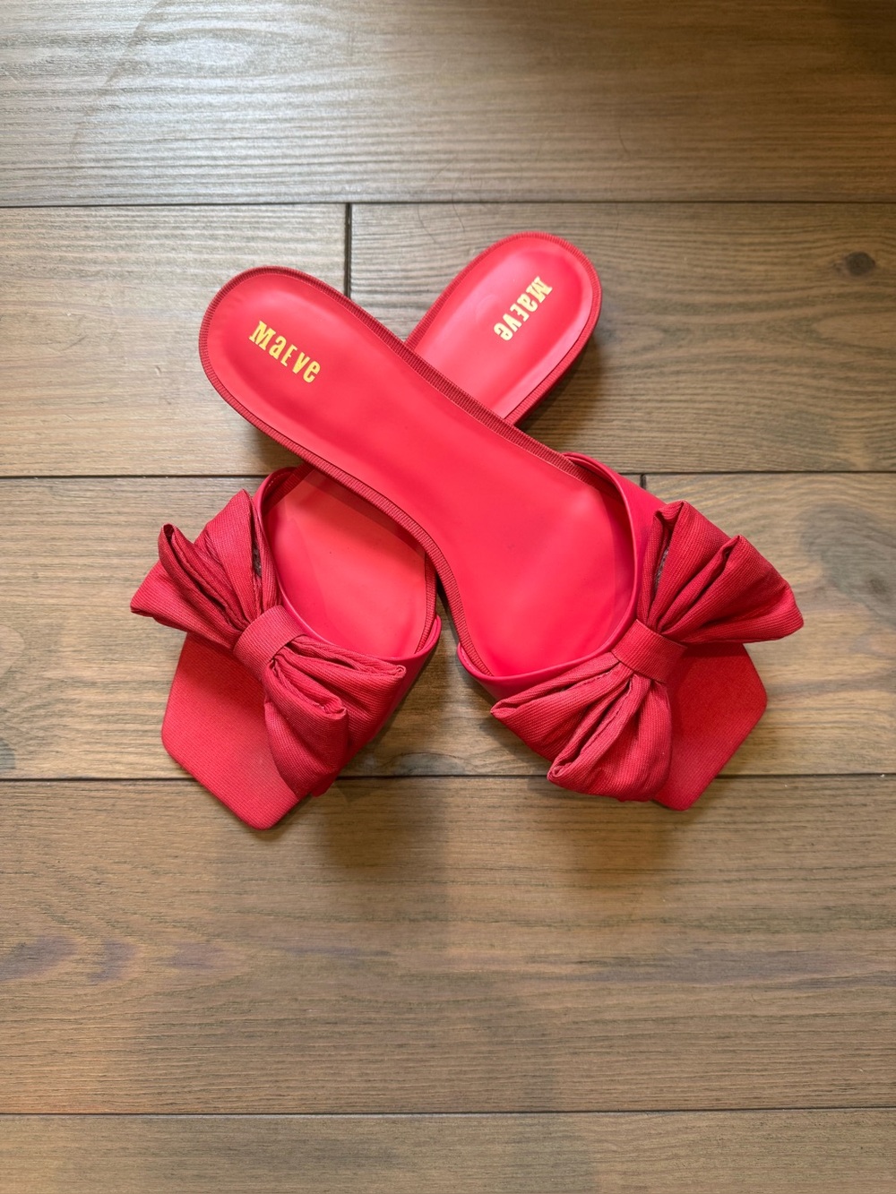 Maeve Pink Bow Slide Mules